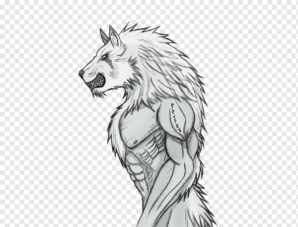 Раскраска волк оборотень