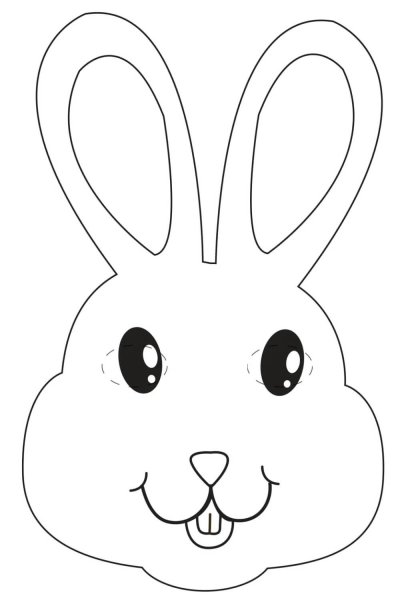 Голова зайца раскраска