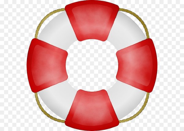 Спасательный круг рисованный