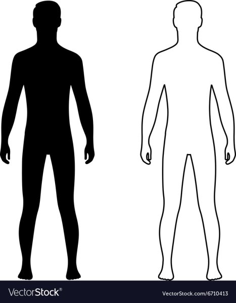 Очертание человека в полный рост