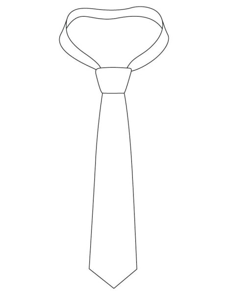 Галстук шаблон