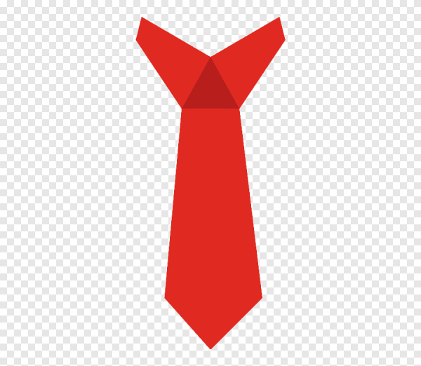 Красный галстук мультяшный