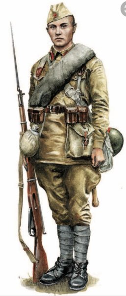 Солдат РККА 1941 иллюстрация