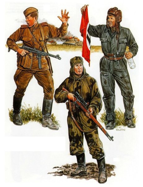 Советский снайпер второй мировой войны