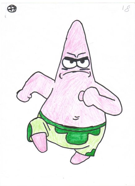 Раскраска губка Боб и Патрик