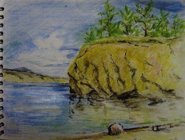 Иллюстрация к утесу Лермонтова