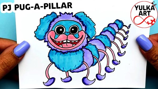 ПИДЖЕЙ Мопс о гусеница Поппи Плейтайм