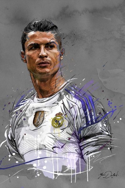 Криштиану Роналду рисунок