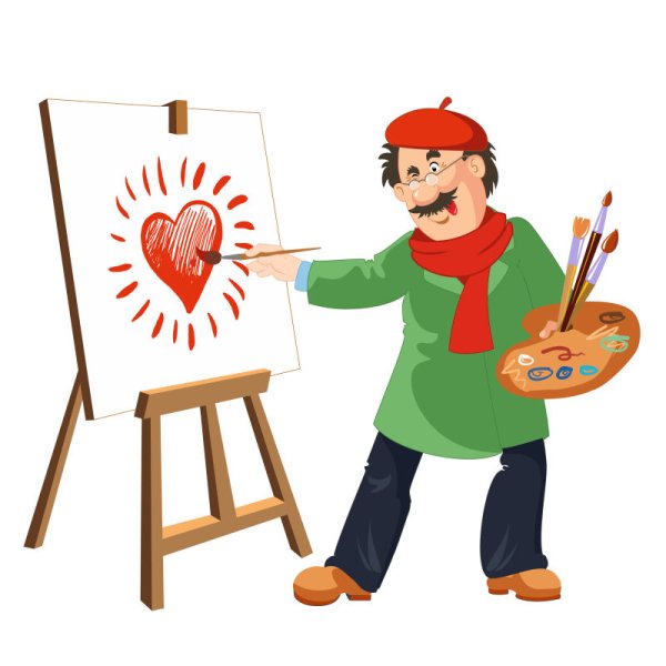 Профессия художник для детей