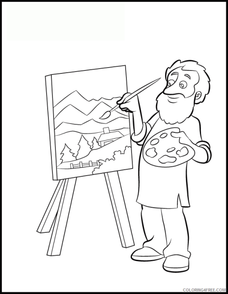 Человек с мольбертом