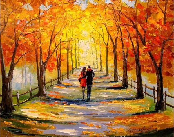 Ольга Дарчук картины осень