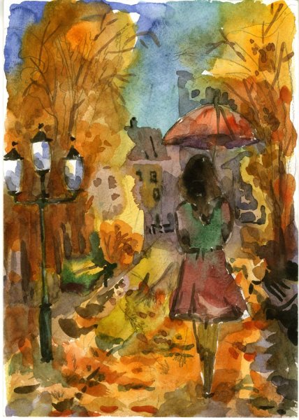 Композиция осенняя прогулка