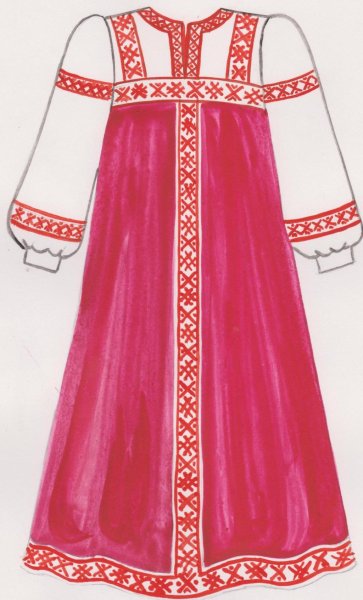 Эскиз народного костюма
