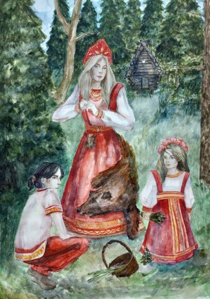 Русский национальный костюм рисунок