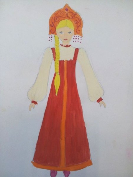 Русский народный костюм женский легкий