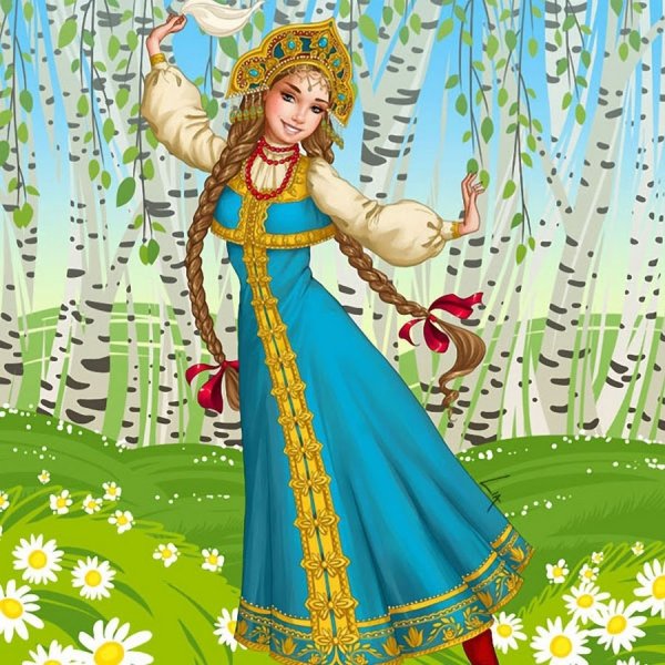 Мультяшная в Красном платье