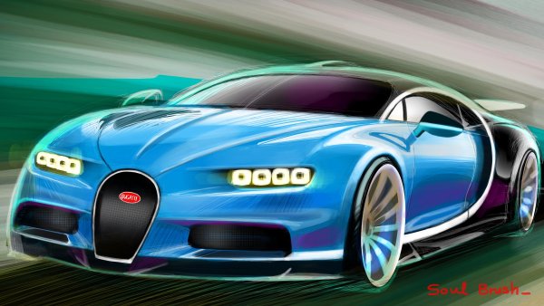 Бугатти ЧИРОН рисунок