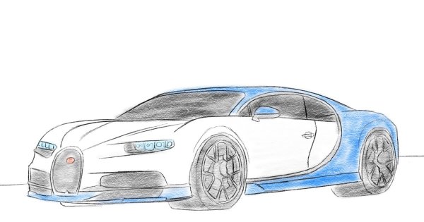 Бугатти ЧИРОН рисунок