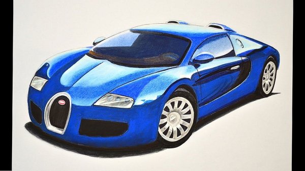 Раскраска Бугатти Шерон