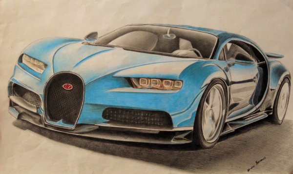 Бугатти Шерон разукрашка