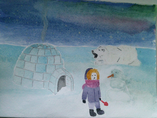 Рисование Северный полюс