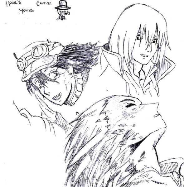 Раскраски аниме Ходячий замок