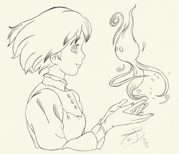 Раскраска Ходячий замок Софи