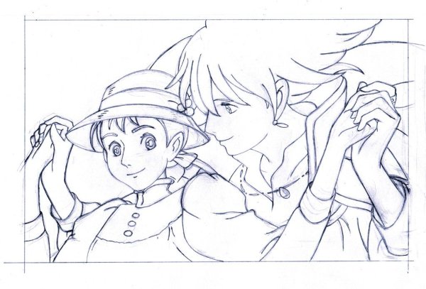 Ходячий замок раскраска Хаул