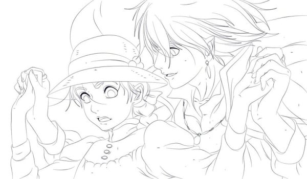 Раскраски аниме Ходячий замок