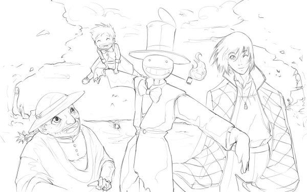 Раскраска Ходячий замок Хаула