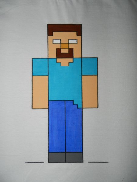 Стив в МАЙНКРАФТЕ рисунок