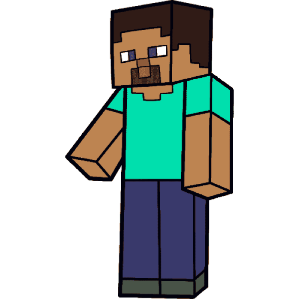 Рисовать Стива из МАЙНКРАФТА