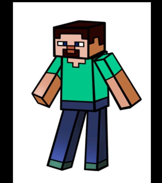 Стив в МАЙНКРАФТЕ рисунок