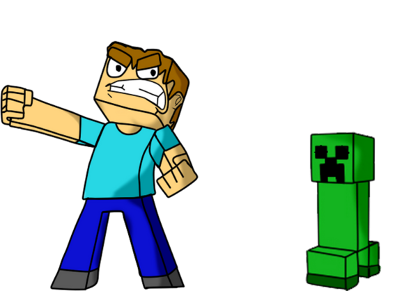 Стив майнкрафт арт