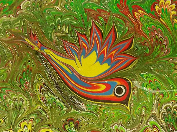 Турецкая живопись эбру