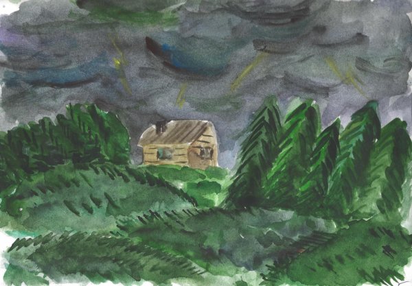 Пейзаж рисунок