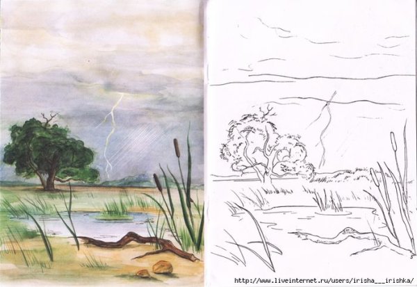 Гроза раскраска