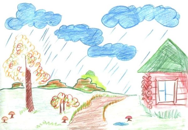 Поэтапное рисование летнего пейзажа