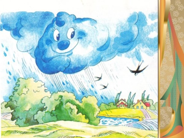 Детские рисунки на тему гроза