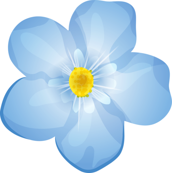 Синие цветочки для детей