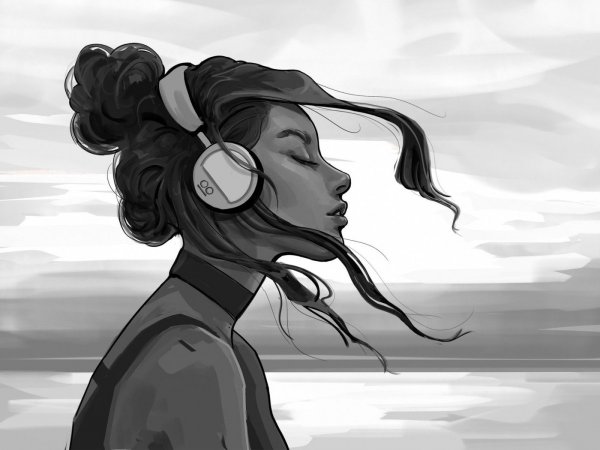 Нарисовать грустную девушку