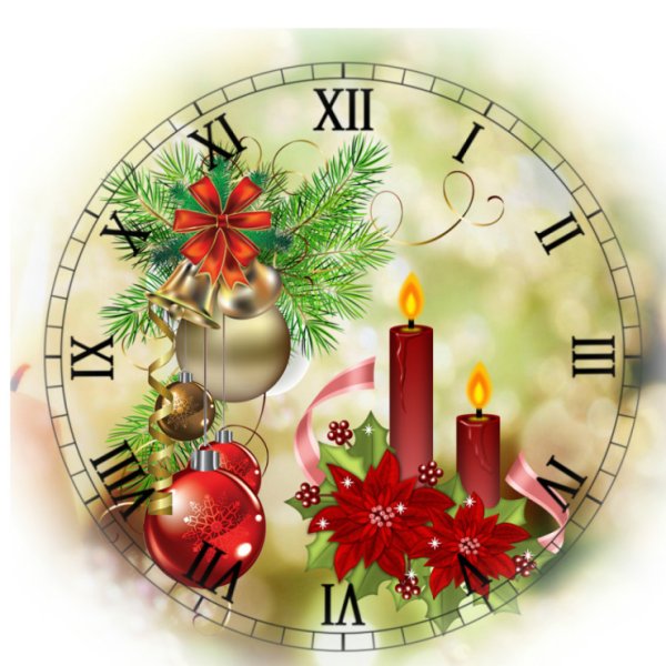 Сказочные новогодние часы