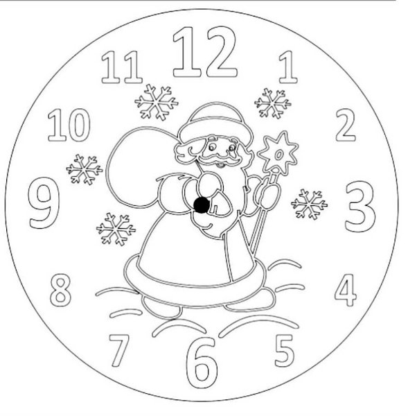 Часы новогодние