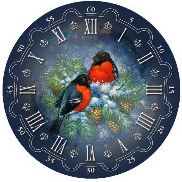 Циферблат новогодних часов