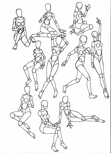 Интересные позы для рисования