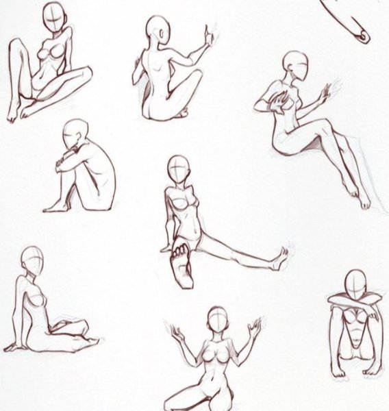 Сидячие позы