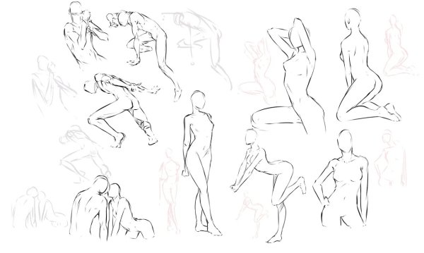 Позы для рисования