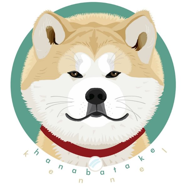 Акита ину мультяшный