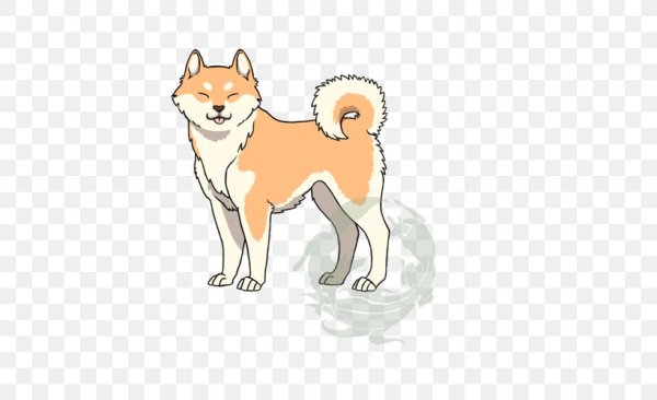 Аниме собака Акита ину