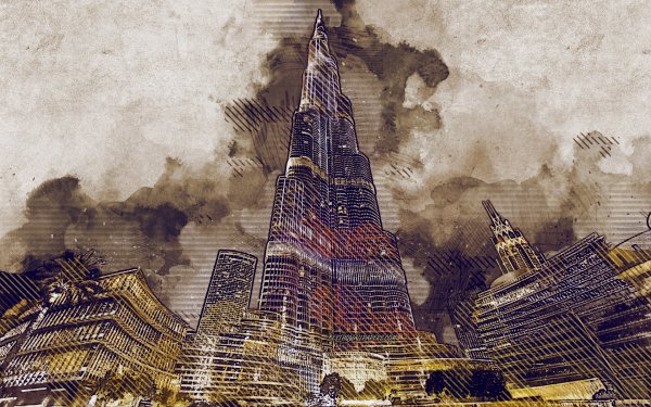 Burj khalifa вектор